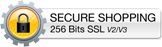 This shopping cart employs the highest industry strength security: 256 bit SSL